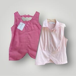 Stalk Buy Love UK Brand Woman’s Spring/Summer Pink Sleeveless Blouses si…
